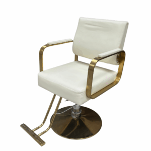 Sillas Para Salon Blanca Con Dorado.