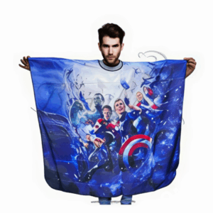 Capa De Barberia Estampada Avengers 140*160 Cm - Beauty Style