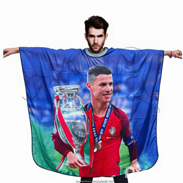 Capa De Barberia Estampada Cristiano 140*160 Cm - Beauty Style