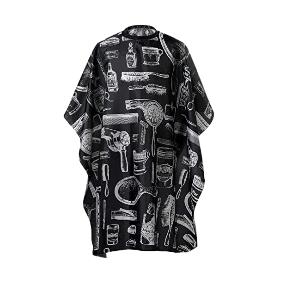 Capa Para Corte Negra Con Diseños - Beauty Style