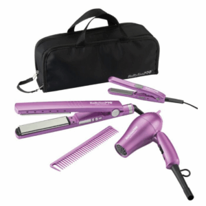 Pre Pack 3 Piezas Plancha Ionica Mas Secador Y Plancha Mini Edicion Limitada Color Crocus. - Babyliss PRO