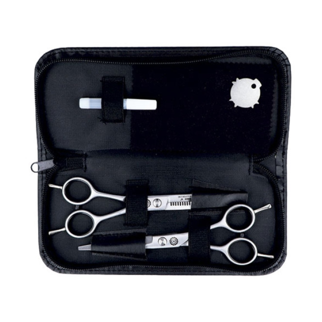 Set 2 Tijeras Profesional 6" C/Estuche - Beauty Style