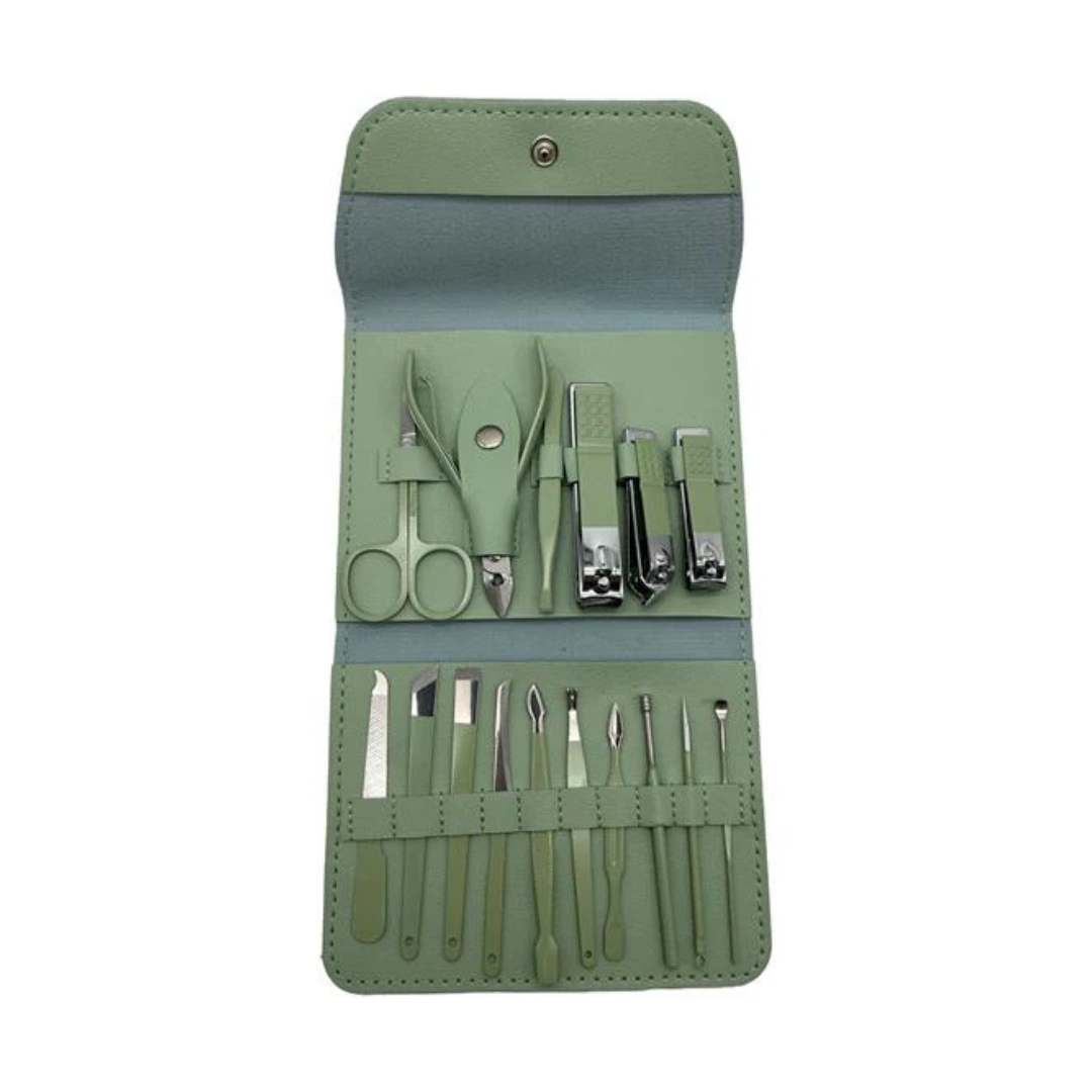 Set De Manicura Estuche Metalico 16 Pzas - Beauty Style